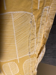 Holes in bed linen