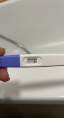 V faint line? 