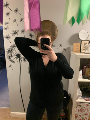 Plus size jumper/sweatshirt in long length