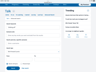Shiny new Advanced Search