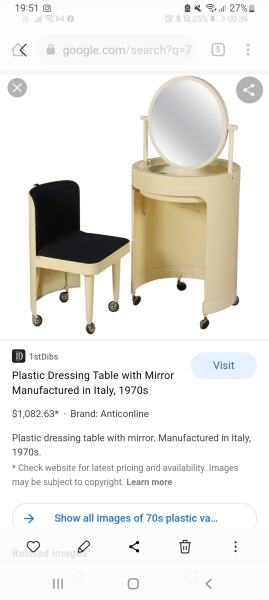 To ask you to show me your Dressing table