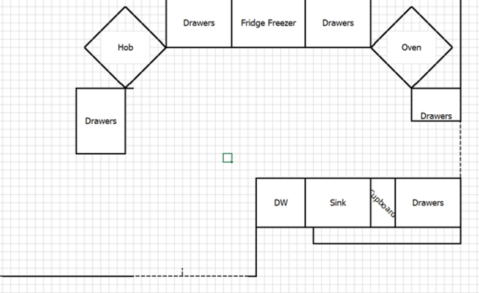 Swopping ends of an open plan kitchen/lounge?