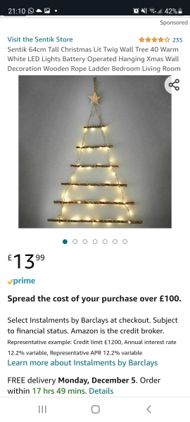 Hanging Wall Christmas Trees
