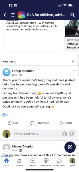 DLA Waiting Times Part 6 2022