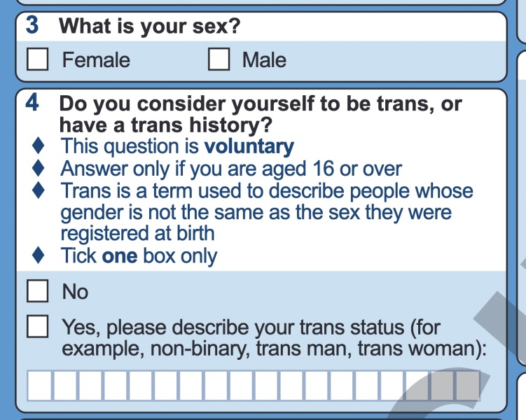 Self ID on forms (census etc)