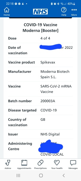 To be cross I've been given flu vaccination against my consent
