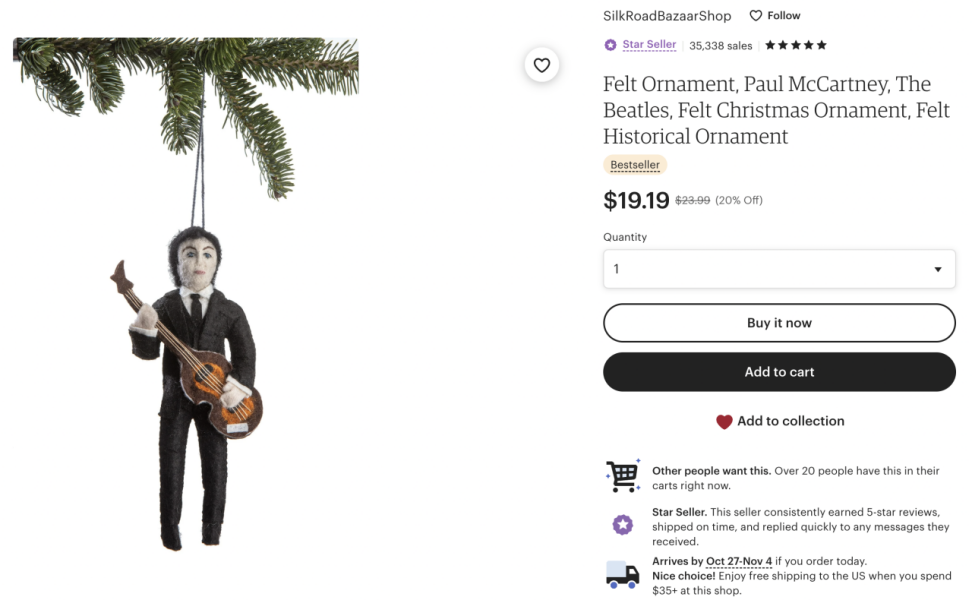 Have we had a 2022 Christmas tat for sale yet?