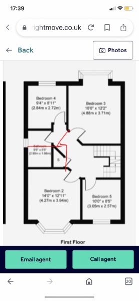 How to make 4th bedroom larger - Floorplan attached 