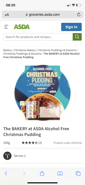 Nut free Christmas pudding