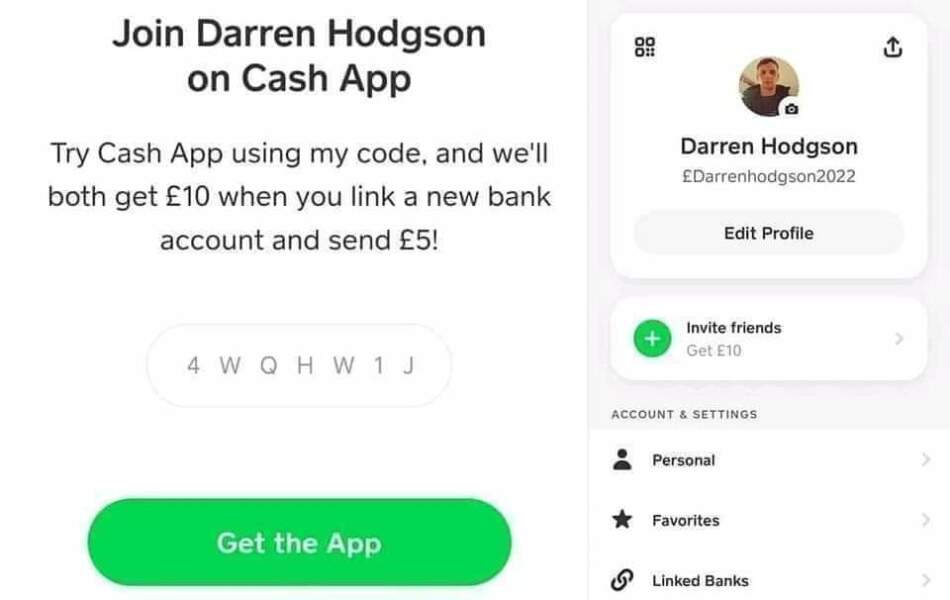 Cashapp free £10 instantly 