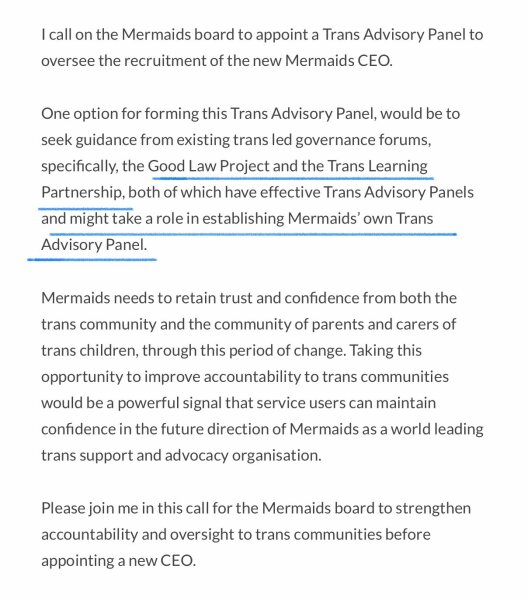Change of CEO at mermaids…