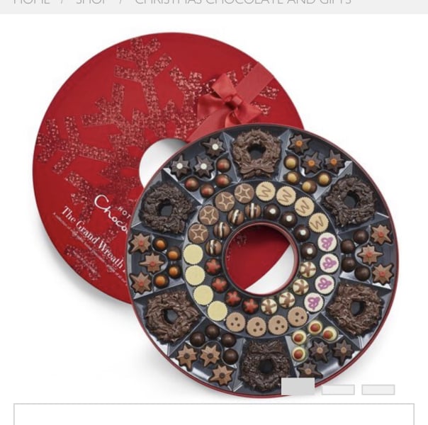 How much spend on Christmas chocolates?