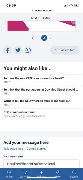 To think the new CEO is an insensitive twat??