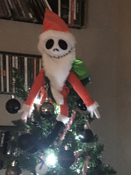 What goes on the top of your tree. 