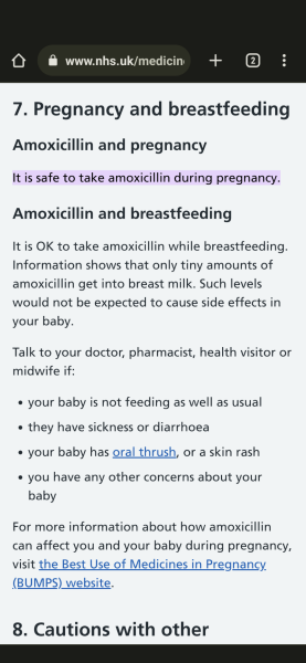Anti-biotics or pregnancy?