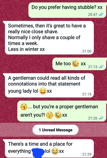 Wondering if this man is just after sex and I've met another childish one, or are they all the same? 