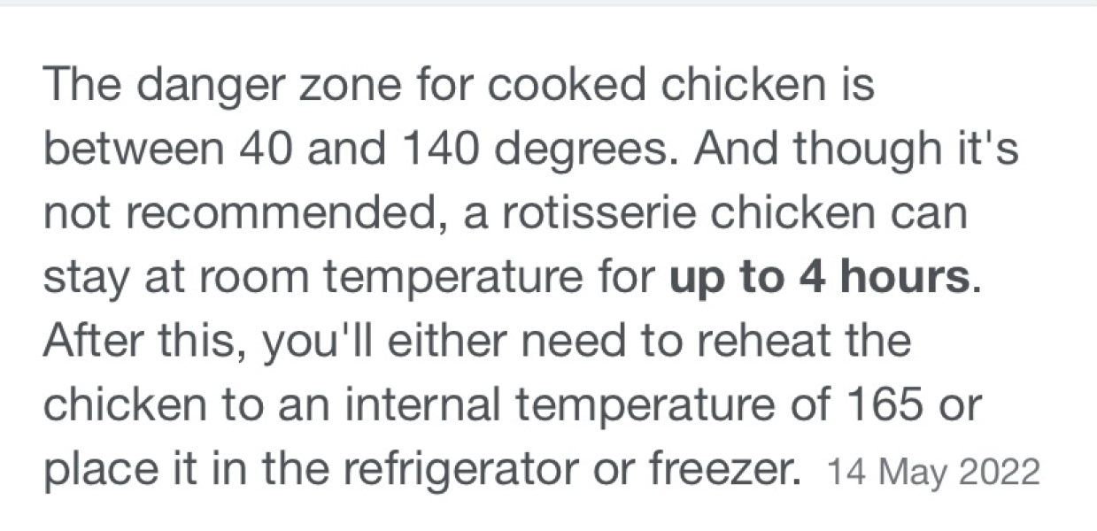Chicken stew safe to eat?