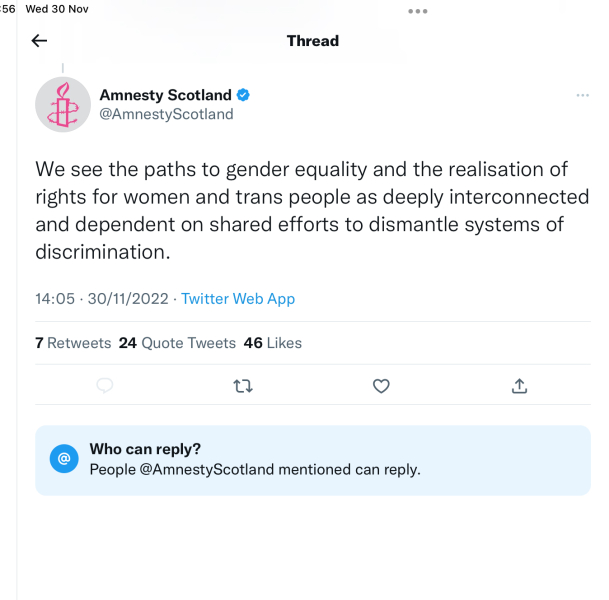 Scottish women's groups hit back after UN official's trans law reform warning  - remember their names