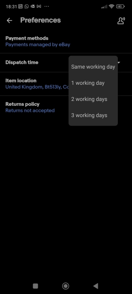 The 3 working day dispatch "rule"