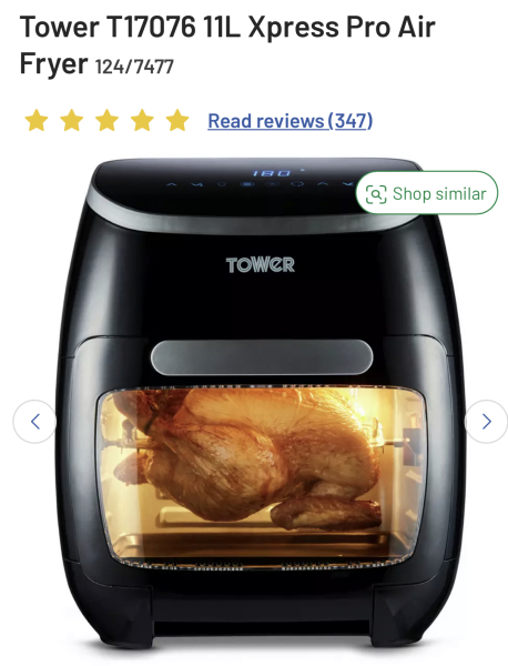 Tower Air Fryer frying basket