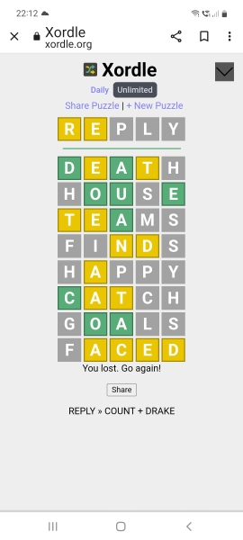 Word games - Xordle - Huh? 