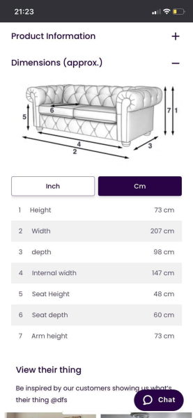 Advice regarding drs sofa delivery