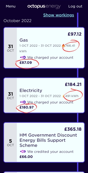 October Energy Bills, how did you do? 