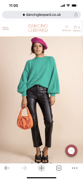 Slouchy cardigan like this (pic included)