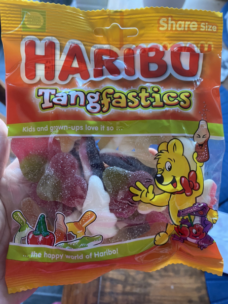 Eating an entire 500g tub of sweets