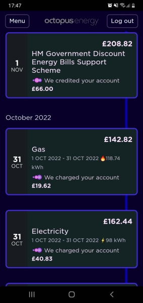 October Energy Bills, how did you do? 