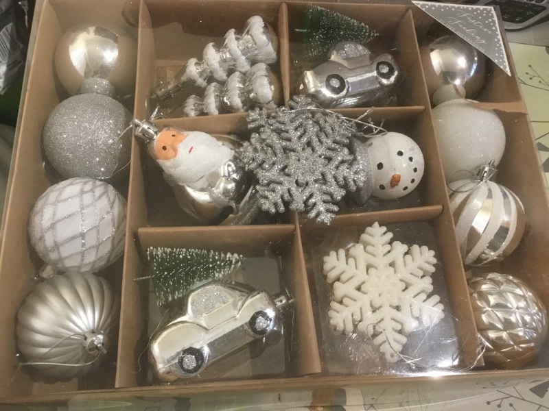 My husband has binned the Christmas decorations 