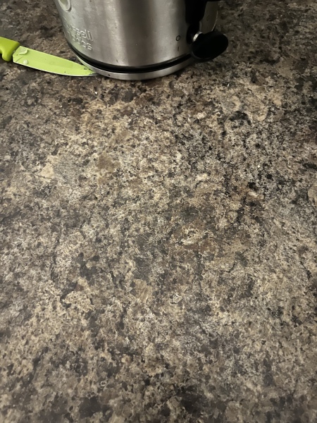 Slightly dull question about tea-making area and kitchen worktops