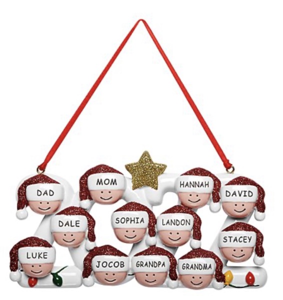 Personalised Xmas bauble for 12 people!