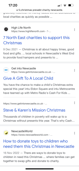 To feel sad that children in poverty may believe it’s their fault at Xmas? 
