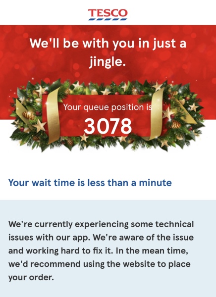 Tesco Christmas Slots
