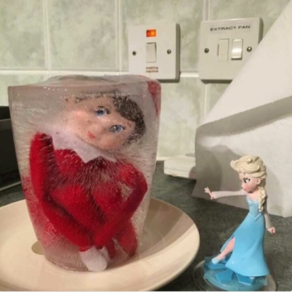To ask you to rethink telling your children they're being watched 24/7 by Santa's spies?