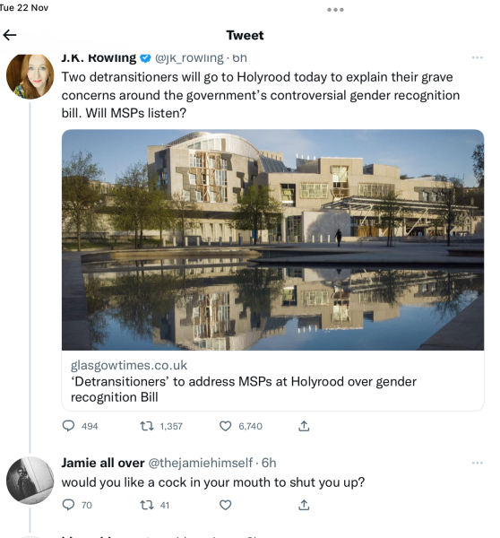 Scottish Gender Reform Recognition - discussion