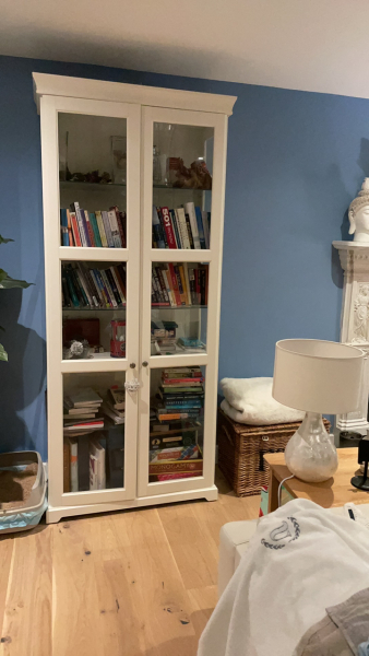 Bookcases with glass doors 