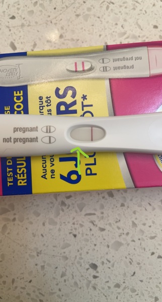 Faint line?