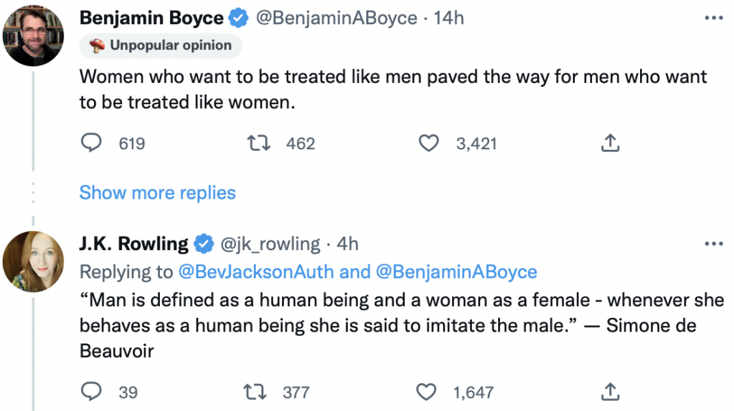 Ah, so Benjamin Boyce is just an old school MRA