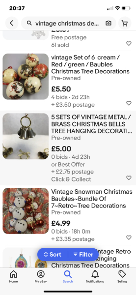 My husband has binned the Christmas decorations 
