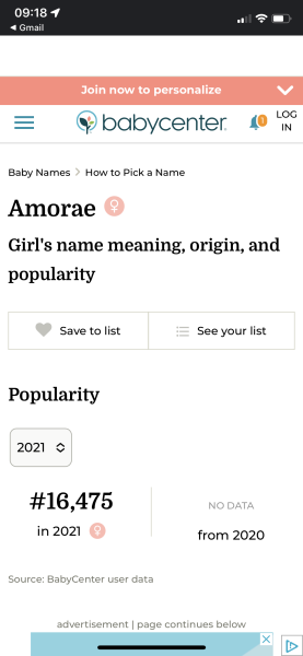 Thoughts on names Amorae and Monroe?