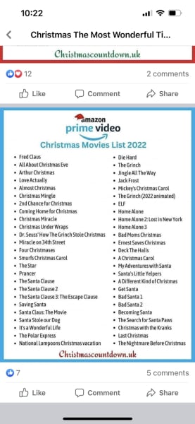 Christmas Films New and Old . Time for a list !