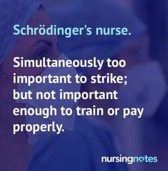 To be disgusted that nurses may be striking for a 17% pay rise!
