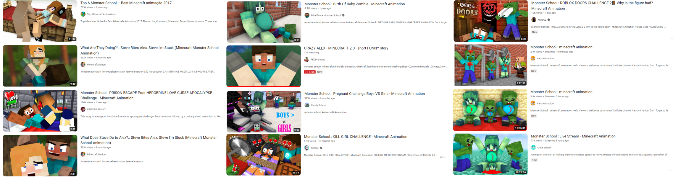 Warning to all parents - Extremely worrying Minecraft videos on YouTube