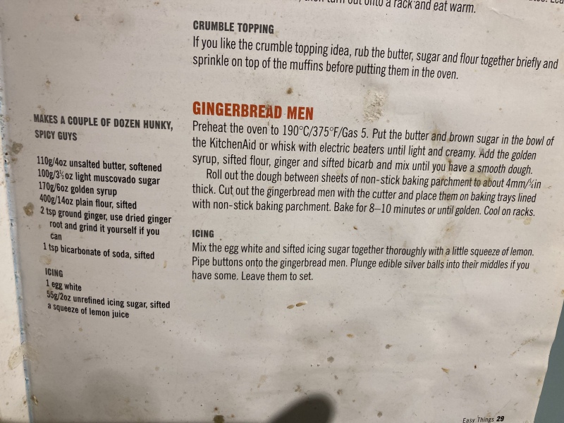 Gingerbread men tree decoration recipe needed