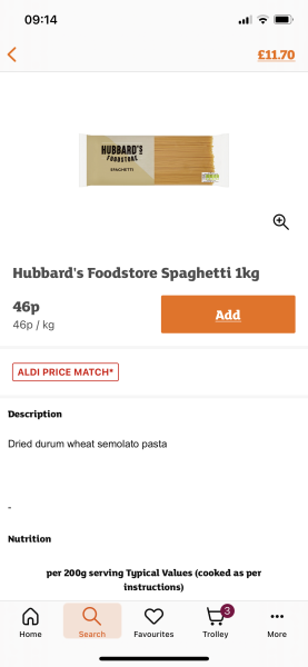 Pasta is 95p for 500g at all the big 4 supermarkets… what even!! 
