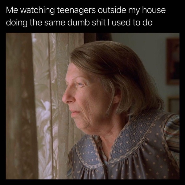 You know you're middle aged when...