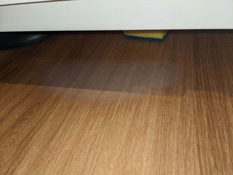 LVT discoloration/marks from water 