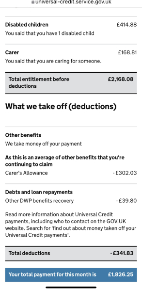 Will be Universal Credit go up this much?